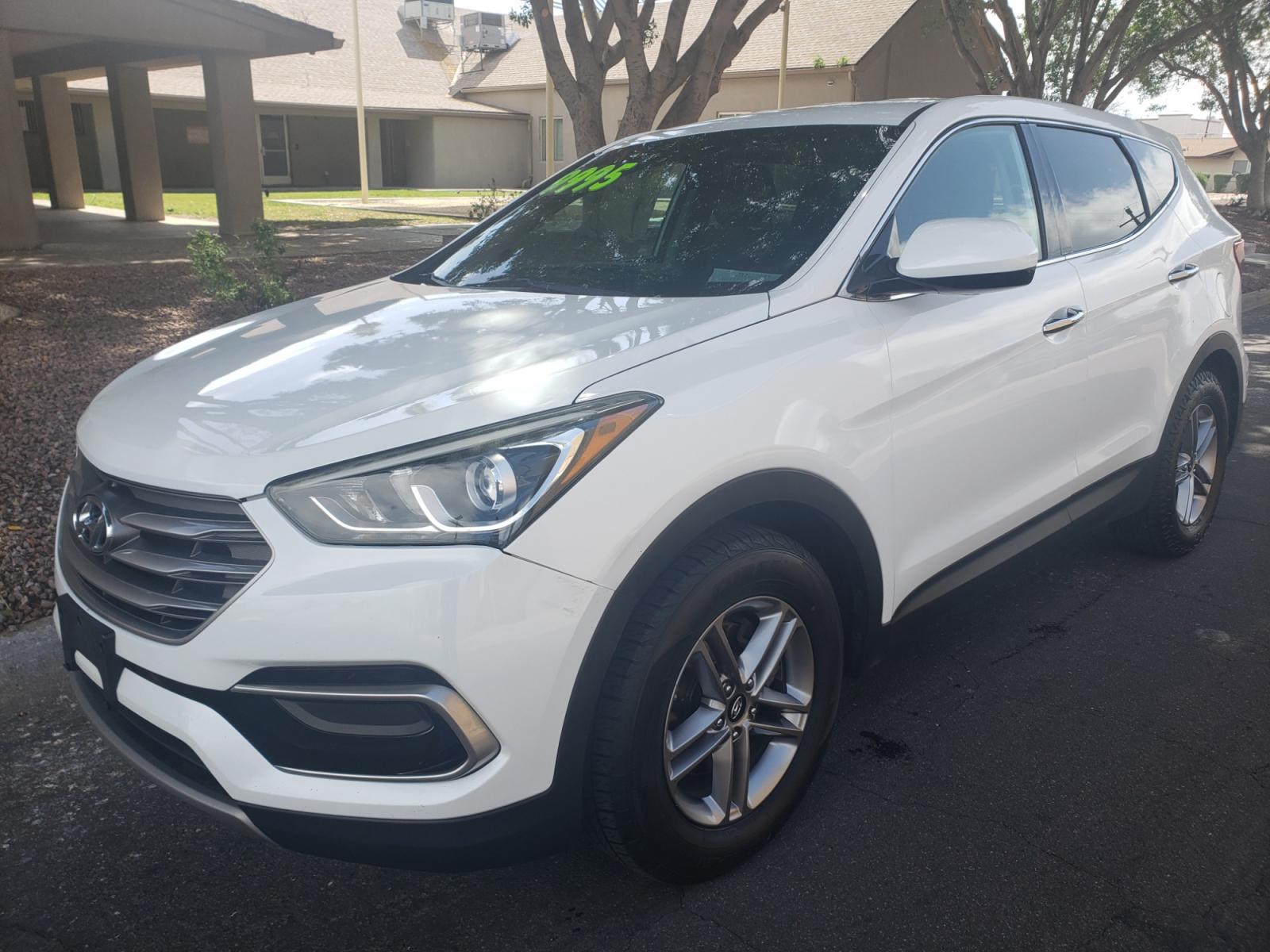 2017 WHITE /gray and black Hyundai Santa Fe SE sport (5NMZT3LB6HH) with an 2.4L L4 DOHC 16V engine, 4-Speed Automatic transmission, located at 323 E Dunlap Ave., Phoenix, AZ, 85020, (602) 331-9000, 33.567677, -112.069000 - 2017 Hyundai Santa Fe Sport,........A Must See!! No accidents, Ice cold AC. The SUV is gorgeous inside and out. Power windows, Power door locks, Touch screen Stereo/CD Player, Phone sync, Bluetooth, Backup camera, Beautiful gray and black interior with gray cloth seats in near perfect condition, Inc - Photo #0